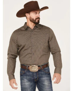 Gibson Men's Casino Geo Print Button-Down Western Shirt