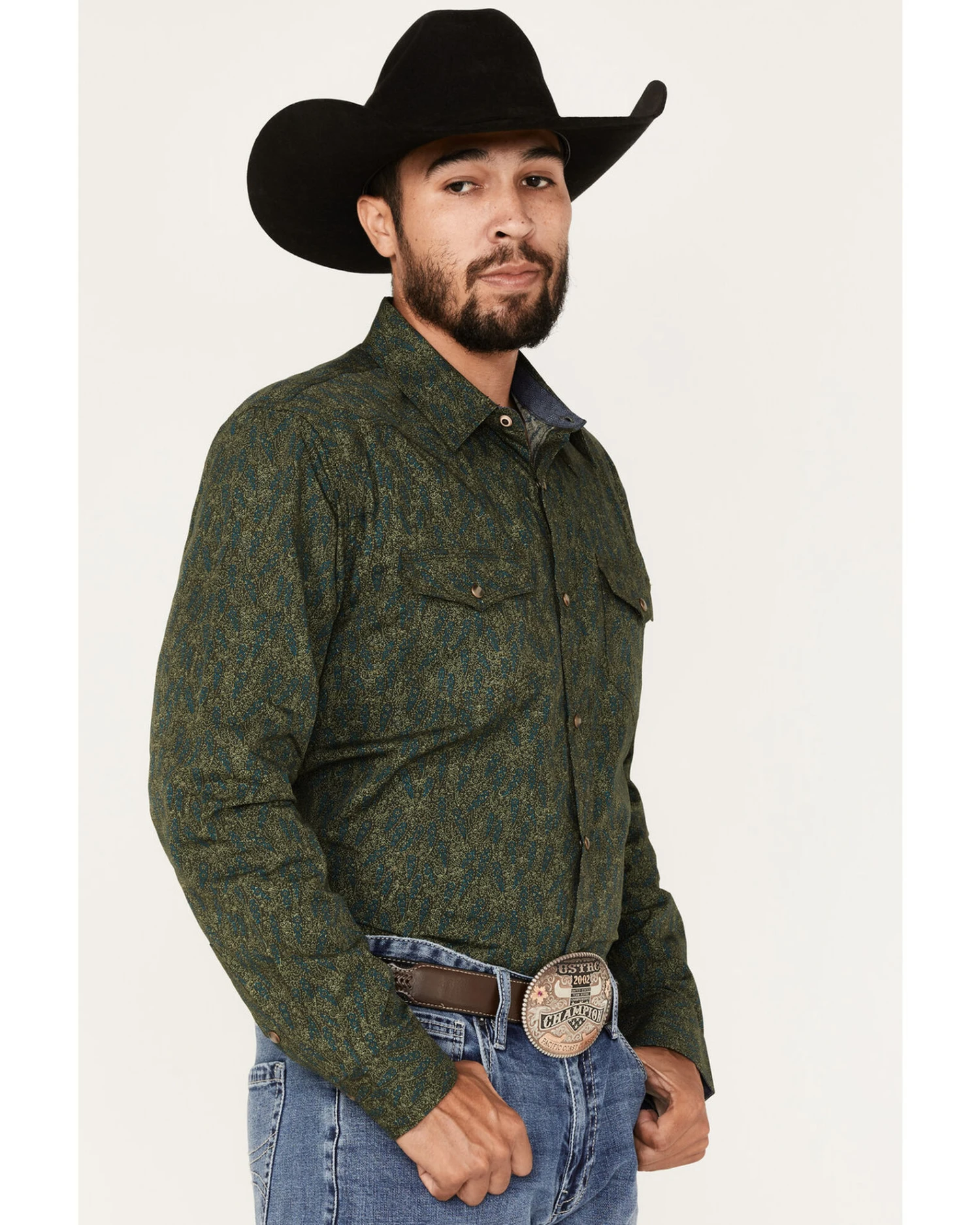 Moonshine Spirit Men's Limelight Paisley Print Snap Western Shirt 4 Moonshine Spirit Men's Limelight Paisley Print Snap Western Shirt - Image 2