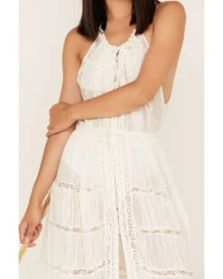 Free People Women's Dolly Ruffle Lace Bodysuit Dress -Cowboy Wear Shop 2000374758 103 P3