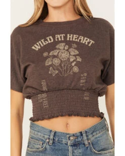 Cleo + Wolf Women's Wild At Heart Smocked Graphic Tee 8 Cleo + Wolf Women's Wild At Heart Smocked Graphic Tee -Cowboy Wear Shop 2000374814 240 P3