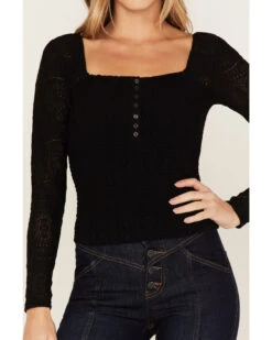 Idyllwind Women's Smocked Lace Long Sleeve Top -Cowboy Wear Shop 2000375286 001 P3