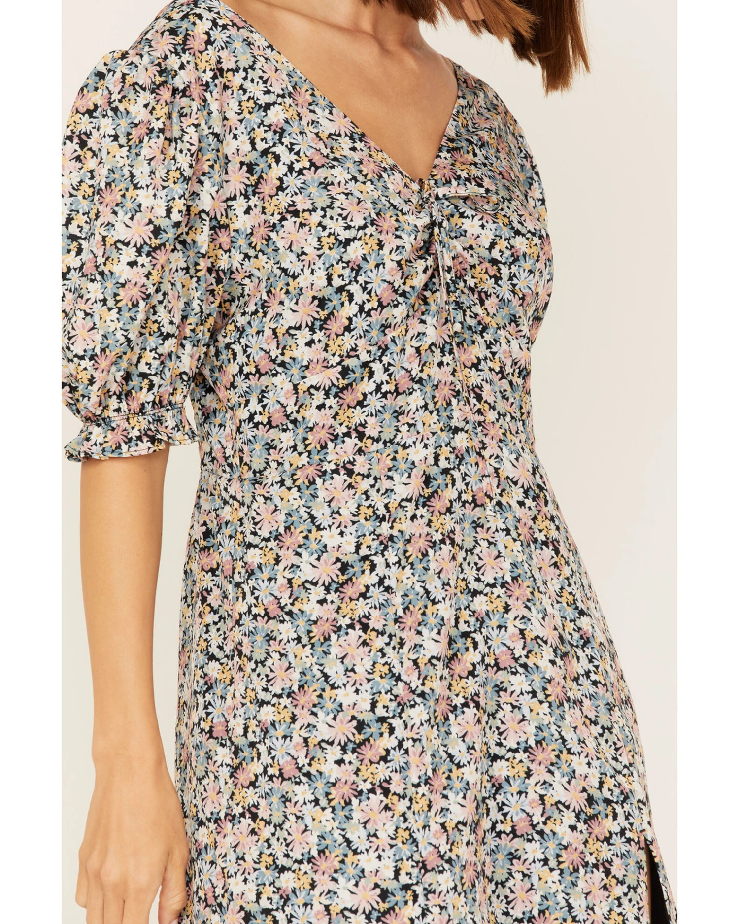 Beyond The Radar Women's Floral Print Split Leg Midi Dress 5 Beyond The Radar Women's Floral Print Split Leg Midi Dress - Image 3