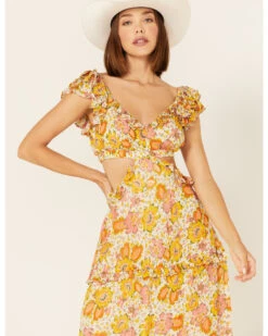Cleobella Women's Floral Print Ruffle Clara Dress 7 Cleobella Women's Floral Print Ruffle Clara Dress -Cowboy Wear Shop 2000375820 900 P3