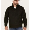 Pacific Teaze Men's 1/4 Zip Pullover Sherpa Lined Sweater -Cowboy Wear Shop 2000375832 303 P1