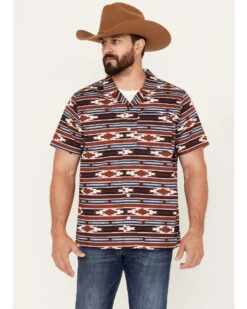 Cinch Men's Camp Yee-Haw Southwestern Stripe Button Down Western Shirt 