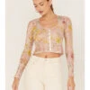 Free People Women's Angelina Floral Print Crop Top 1 Free People Women's Angelina Floral Print Crop Top -Cowboy Wear Shop 2000376774 680 P1