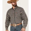 Ariat Men's Karter Plaid Print Stretch Long Sleeve Button-Down Shirt 1 Ariat Men's Karter Plaid Print Stretch Long Sleeve Button-Down Shirt -Cowboy Wear Shop 2000377038 280 P1
