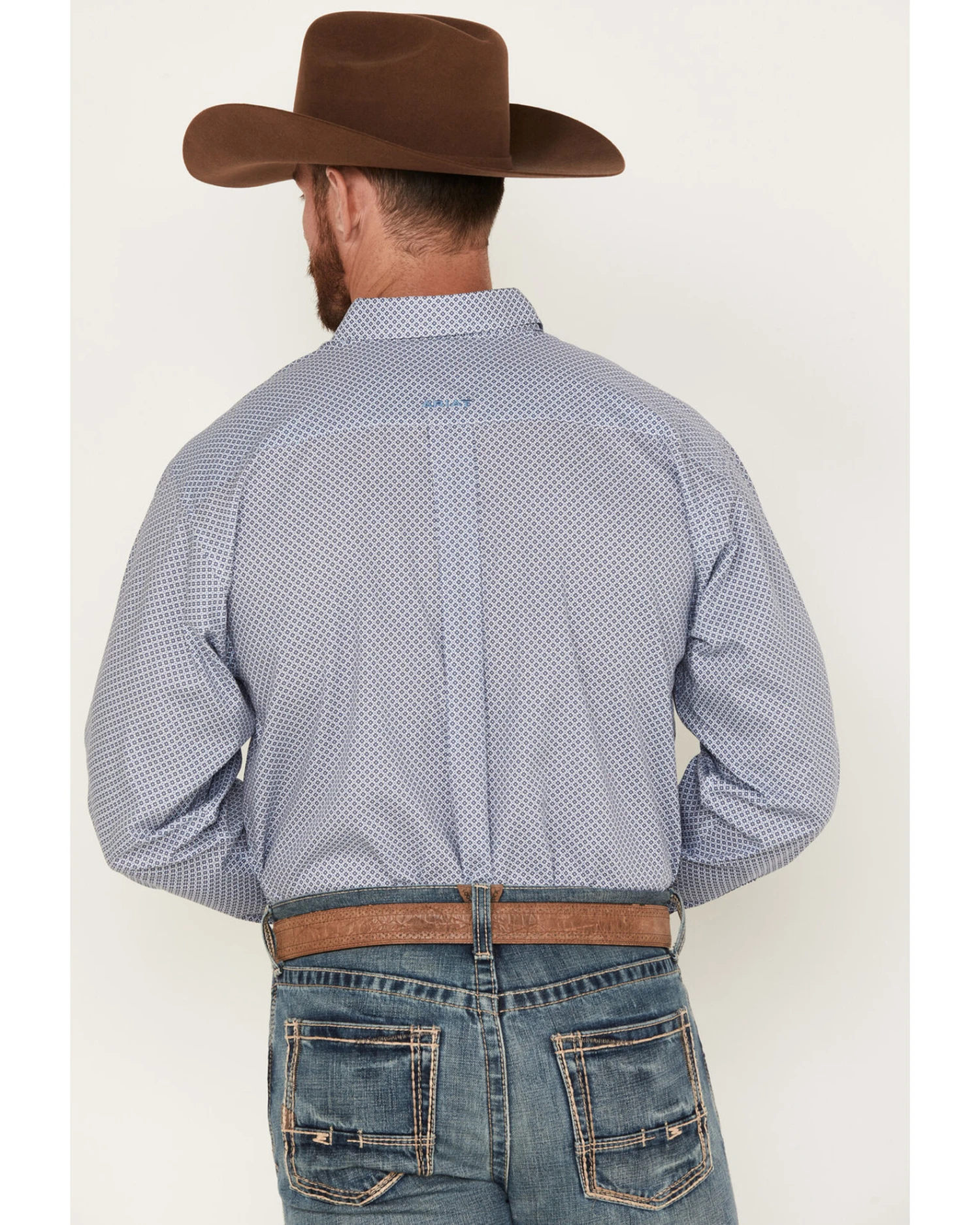 Ariat Men's Isaac Geo Print Wrinkle Free Long Sleeve Button Down Western Shirt - Big & Tall 6 Ariat Men's Isaac Geo Print Wrinkle Free Long Sleeve Button Down Western Shirt - Big & Tall - Image 4