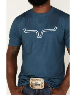 Kimes Ranch Men's Outlier Tech Horns Graphic Performance T-Shirt  -Cowboy Wear Shop 2000377193 400 P3