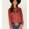 Kimes Ranch Women's Kaycee Denim Long Sleeve Pearl Snap Western Core Shirt 2 Kimes Ranch Women's Kaycee Denim Long Sleeve Pearl Snap Western Core Shirt -Cowboy Wear Shop 2000377220 640 P1