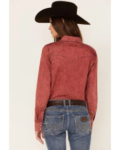 Kimes Ranch Women's Kaycee Denim Long Sleeve Pearl Snap Western Core Shirt  -Cowboy Wear Shop 2000377220 640 P4