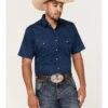 Ely Walker Men's Mini Southwestern Print Short Sleeve Pearl Snap Western Shirt   -Cowboy Wear Shop 2000377391 410 P1