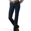 Ariat Women's R.E.A.L. Dark Wash Mid Rise Ella Stretch Straight Jeans