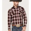 Ely Walker Men's Plaid Long Sleeve Western Snap Shirt -Cowboy Wear Shop 2000378082 640 P1