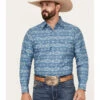 Ely Walker Men's Southwestern Print Long Sleeve Pearl Snap Western Shirt -Cowboy Wear Shop 2000378106 400 P1