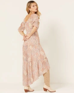 Wild Moss Women's Patchwork Floral Paisley Print Dress -Cowboy Wear Shop 2000378752 103 P4