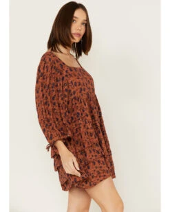 Jen's Pirate Booty Women's Floral Print Wildflower Iza Mini Dress -Cowboy Wear Shop 2000379669 220 P2