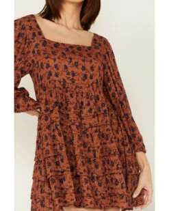 Jen's Pirate Booty Women's Floral Print Wildflower Iza Mini Dress -Cowboy Wear Shop 2000379669 220 P3