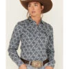 Cinch Women's Tile Print Long Sleeve Western Snap Shirt -Cowboy Wear Shop 2000379908 400 P1