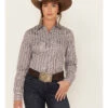 Cinch Women's Striped Long Sleeve Button Down Western Core Shirt -Cowboy Wear Shop 2000379911 640 P1