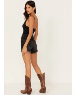 Wrangler Retro Women's Washed High Rise Raw Hem Shorts 8 Wrangler Retro Women's Washed High Rise Raw Hem Shorts -Cowboy Wear Shop 2000380203 400 P3