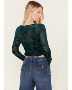 Shyanne Women's Side Tie Long Sleeve Top 9 Shyanne Women's Side Tie Long Sleeve Top -Cowboy Wear Shop 2000380650 443 P4