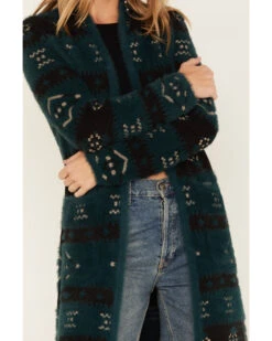 Shyanne Women's Southwestern Eyelash Knit Cardigan -Cowboy Wear Shop 2000380658 443 P3