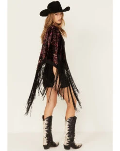 Idyllwind Women's Dean Ikat Velvet Rocket Kimono 9 Idyllwind Women's Dean Ikat Velvet Rocket Kimono -Cowboy Wear Shop 2000380700 550 P4