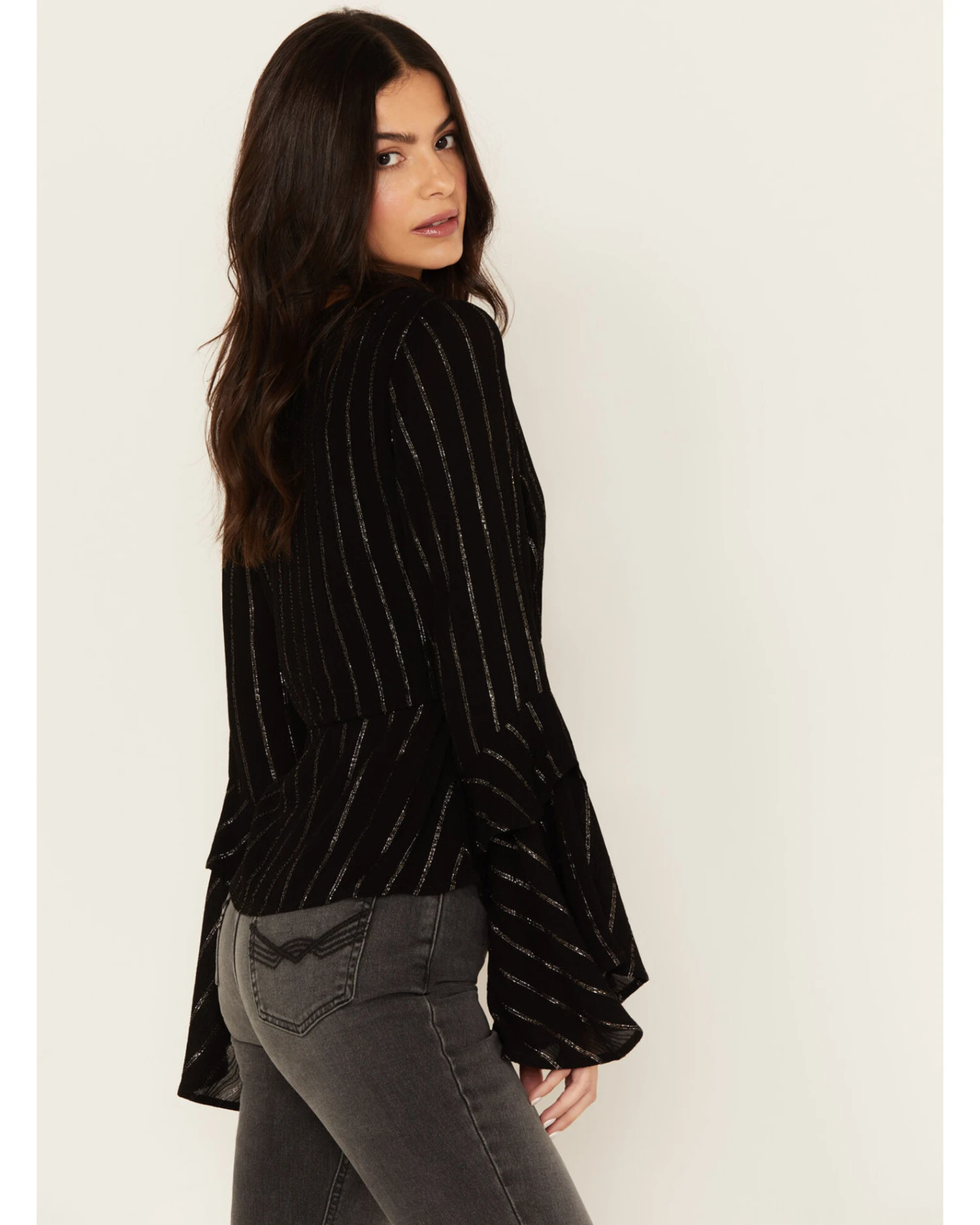 Idyllwind Women's Lafayette Metallic Stripe Top 4 Idyllwind Women's Lafayette Metallic Stripe Top - Image 2