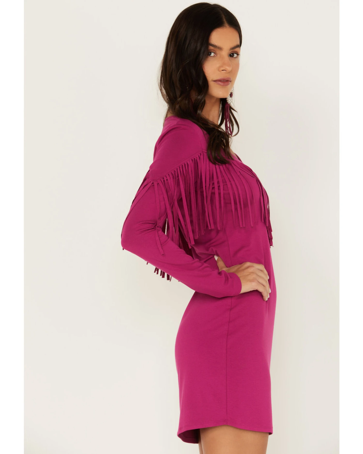 Idyllwind Women's Bryan Long Sleeve Fringe Knit Dress 4 Idyllwind Women's Bryan Long Sleeve Fringe Knit Dress - Image 2