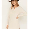 Cleo + Wolf Women's Waffle Knit Henley Dress -Cowboy Wear Shop 2000380765 103 P1