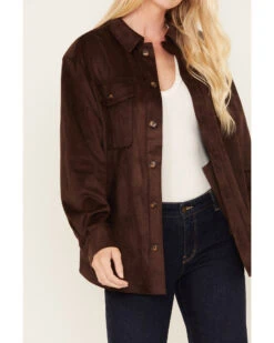 Cleo + Wolf Women's Faux Suede Shacket -Cowboy Wear Shop 2000380771 240 P3