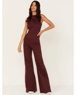 Flying Tomato Women's Wide Leg Tank Jumpsuit