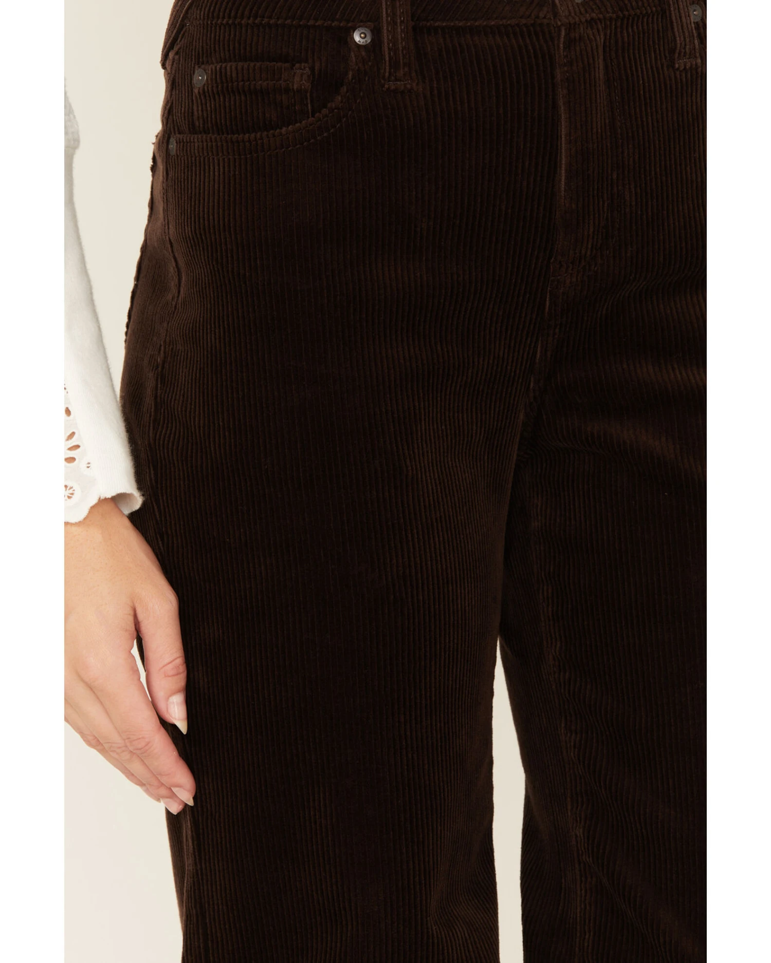 Cleo + Wolf Women's High Rise Loose Corduroy Wide Jeans 4 Cleo + Wolf Women's High Rise Loose Corduroy Wide Jeans - Image 2