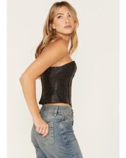 Understated Leather Women's Vixen Boned Leather Patched Corset -Cowboy Wear Shop 2000381557 001 P3