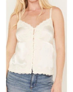 Shyanne Women's Button Front Lace Trimmed Tank Top -Cowboy Wear Shop 2000382863 110 P3