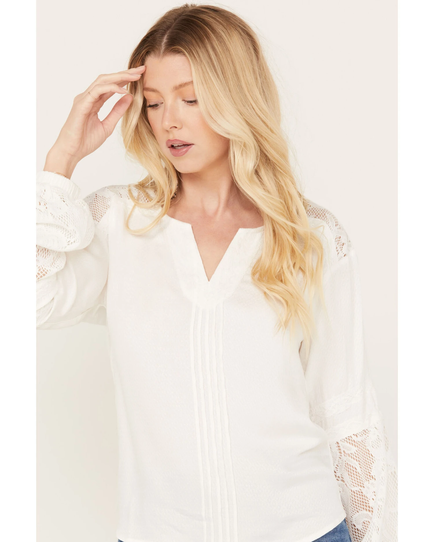 Idyllwind Women's Coleman Crochet Lace Shirt 4 Idyllwind Women's Coleman Crochet Lace Shirt - Image 2