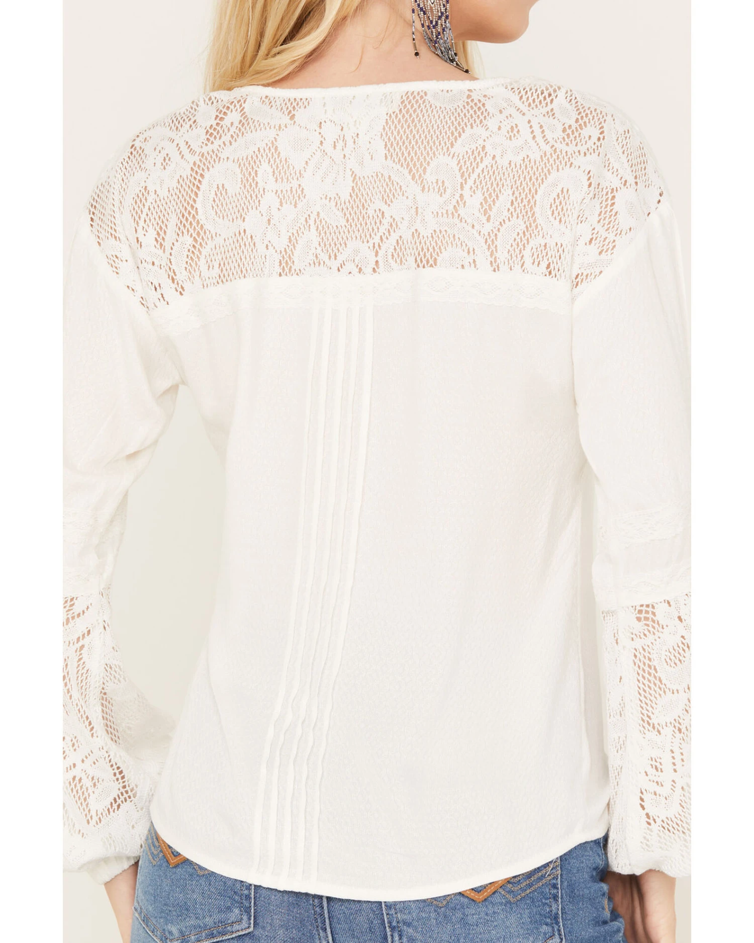 Idyllwind Women's Coleman Crochet Lace Shirt 6 Idyllwind Women's Coleman Crochet Lace Shirt - Image 4