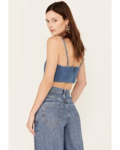 Wrangler Women's Dark Wash Denim Kassidy Bandana Top -Cowboy Wear Shop 2000383495 400 P4