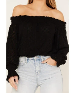 Wild Moss Women's Off The Shoulder Lace Top -Cowboy Wear Shop 2000383852 001 P3