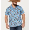 Cinch Men's Camp Tumbleweed Cowboy Short Sleeve Button-Down Western Shirt 2 Cinch Men's Camp Tumbleweed Cowboy Short Sleeve Button-Down Western Shirt -Cowboy Wear Shop 2000383903 400 P1