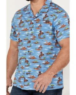 Cinch Men's Camp Tumbleweed Cowboy Short Sleeve Button-Down Western Shirt -Cowboy Wear Shop 2000383903 400 P3