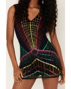 Any Old Iron Women's Multicolored Beaded Dress -Cowboy Wear Shop 2000384068 001 P4