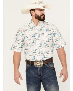 Ariat Men's Krish Classic Fit Button-Down Short Sleeve Western Shirt