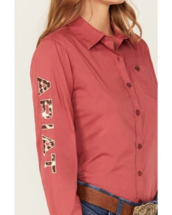 Ariat Women's Team Kirby Long Sleeve Button Down Stretch Western Shirt -Cowboy Wear Shop 2000384675 651 P3