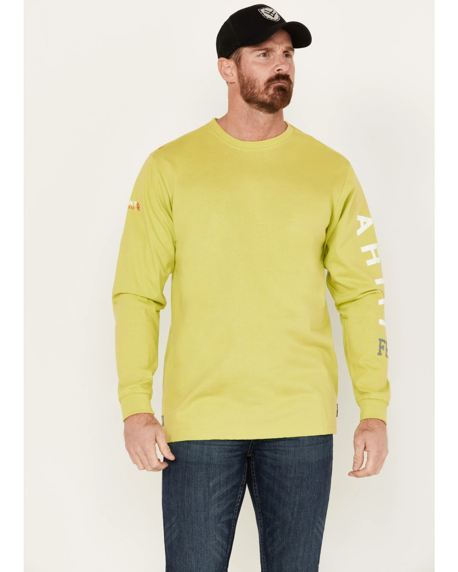 Ariat Men's FR Roughneck Skull Logo Long Sleeve Work Shirt 3 Ariat Men's FR Roughneck Skull Logo Long Sleeve Work Shirt