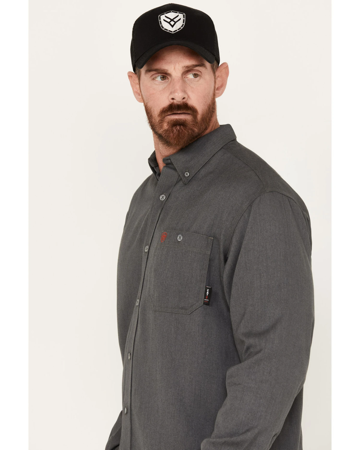 Ariat Men's FR Air Inherent Solid Long Sleeve Button Down Work Shirt 4 Ariat Men's FR Air Inherent Solid Long Sleeve Button Down Work Shirt - Image 2
