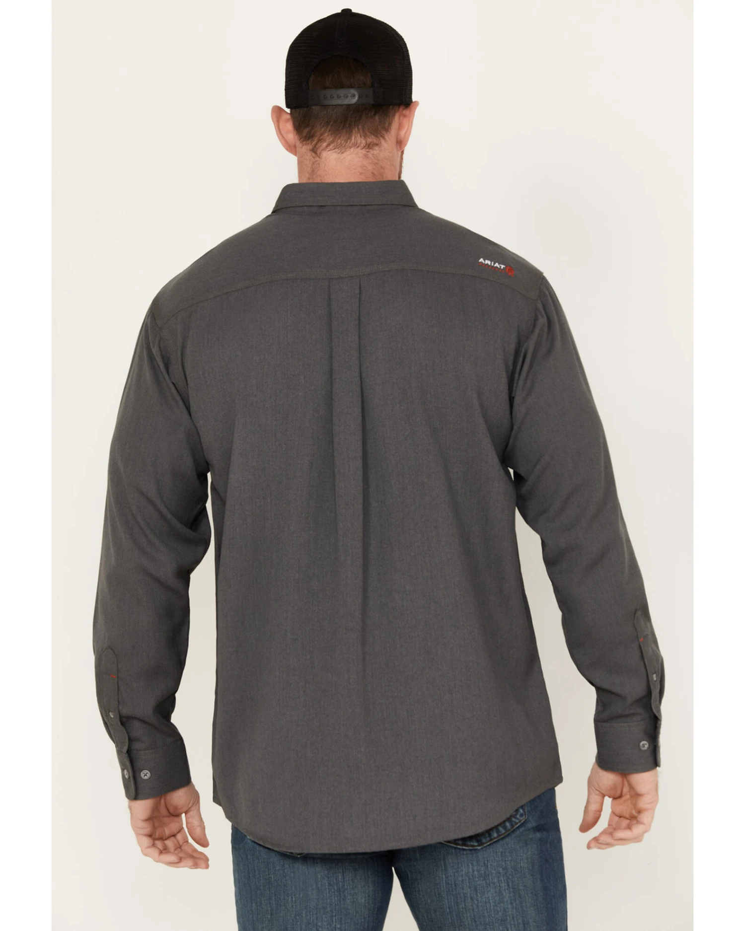 Ariat Men's FR Air Inherent Solid Long Sleeve Button Down Work Shirt 6 Ariat Men's FR Air Inherent Solid Long Sleeve Button Down Work Shirt - Image 4