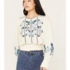 Free People Women's Felicity Long Sleeve Top 1 Free People Women's Felicity Long Sleeve Top -Cowboy Wear Shop 2000385479 103 P1