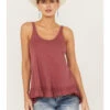Angie Women's Ruffle Hem Tank Top -Cowboy Wear Shop 2000385621 662 P1